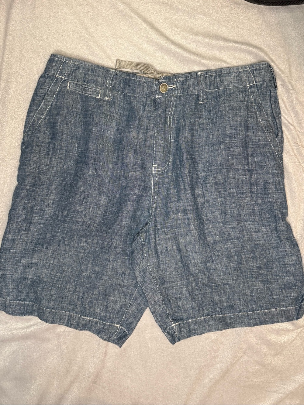 True Grit Linen blue shorts size 34